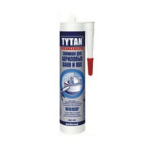 Герметик силиконовый Tytan Professional для акриловых ванн белый 310 мл