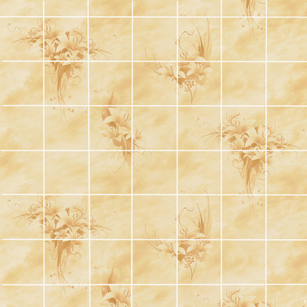 Панель стеновая из рустованного ХДФ Акватон Букет цветов Песок