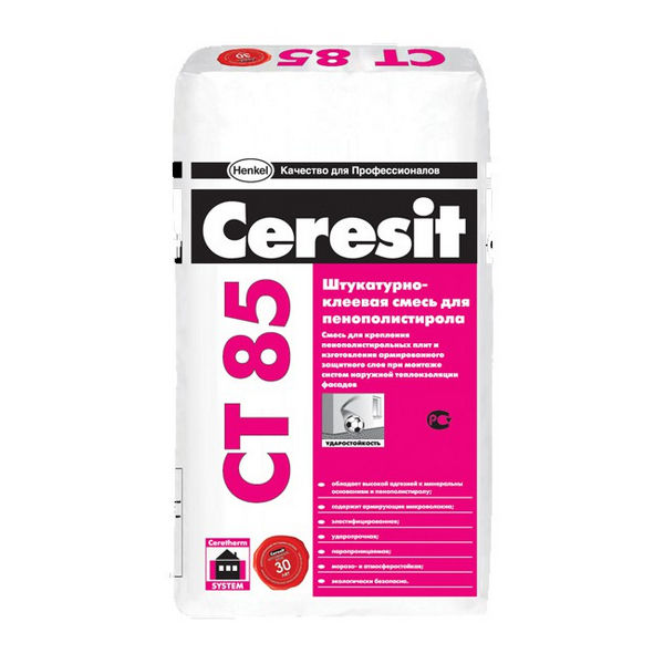 Клей для теплоизоляции Ceresit CT 85 Зима