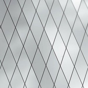Панель мозаичная Sibu Multistyle Silver Diagonal 15x15 2600х1000 мм с клеевой основой